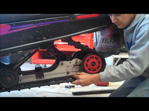 how to measure snowmobile track
