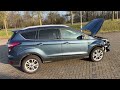 Ford Kuga II 1.5 EcoBoost 16V 150 Schadevoertuig (2018, Blauw)