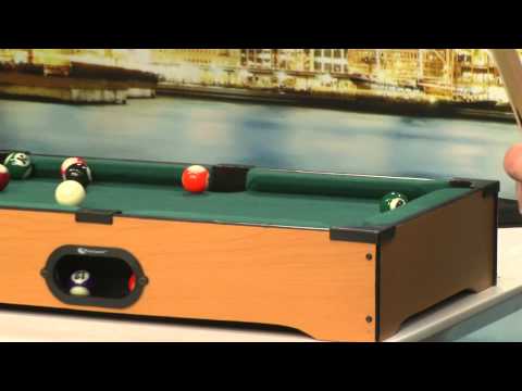 Playtastic Mini Billardtisch mit 2 Queues & 16 Kugeln