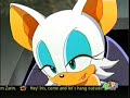Rouge and Knuckles:love Shack soz theres a typeing error on Rouge and Knuckles:love Shack soz theres a typeing error on