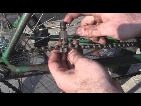 how to repair bike chain