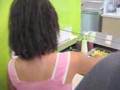 Nana and Megan at Yogurtland in Irvine, CA