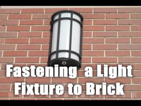 how to fasten to brick