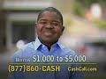 this is the one i've been having trouble finding and the one you've been asking for. this is the fourth cashcall commercial gary filmed (yeah, i missed that 10 second edit). this is the one where he just can't get his lines right, weather he can't believe his own relatives would loan him money, the fact he had to ask him for money, or maybe he realized his career hit the proverbial swewer and he lost it...point is...quality entertainment.