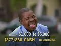 this is the one i've been having trouble finding and the one you've been asking for. this is the fourth cashcall commercial gary filmed (yeah, i missed that 10 second edit). this is the one where he just can't get his lines right, weather he can't believe his own relatives would loan him money, the fact he had to ask him for money, or maybe he realized his career hit the proverbial swewer and he lost it...point is...quality entertainment.