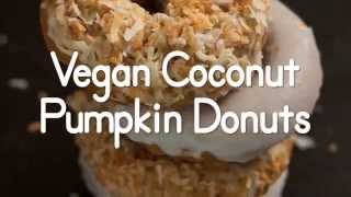 Vegan Pumpkin Coconut Donuts 