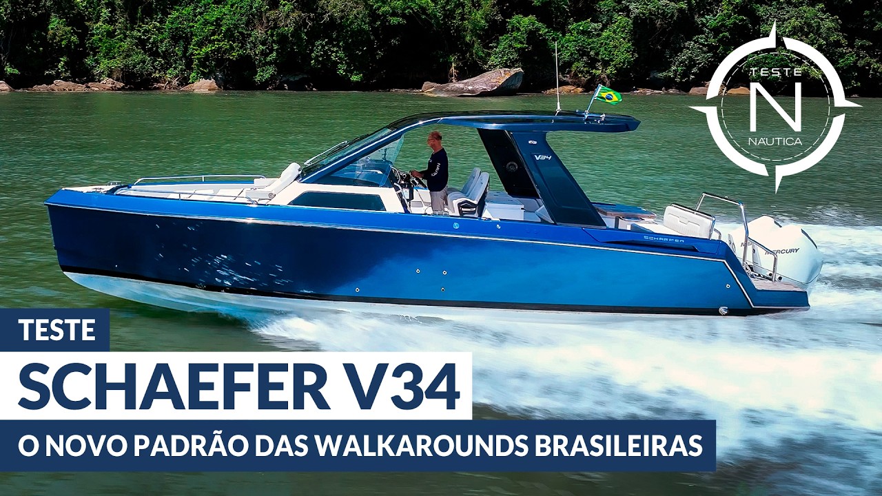 Teste Schaefer V34: o novo conceito de lancha walkaround da Schaefer Yachts | NÁUTICA