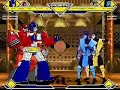 Optimus and Hot rod Vs. Scorpion and Sub Zero