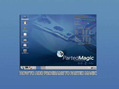 How to add programs to parted magic