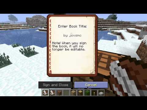 how to write m in minecraft