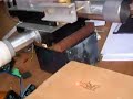 cnc ploter - DVD-RW laser diode burns Foxracing logo on wood