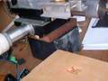 cnc ploter - DVD-RW laser diode burns Foxracing logo on wood