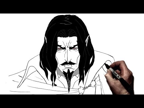video-linktoworks-How To Draw Dracula | Step by Step | Castlevania
