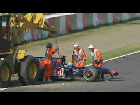 Jaime Alguersuari - accidente en Suzuka, Jap&oacute;n 2009
