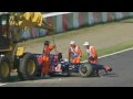 Jaime Alguersuari Big Crash Japan Suzuka 2009 [HD]