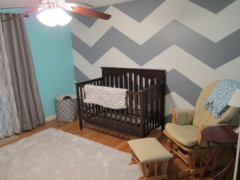 how to paint zig zags on a wall
