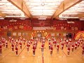 Mt. Carmel High School.  FRESHMEN, JV, ANDDDDD VARSITY squads performing at the Homecoming 2007 Pep Rally.  The theme this year was VIDEO GAMES; thus, the video game music.Unfortunately, my friend, who was recording this for me, was unable to get the people on the sides.  There's one part where we do stunts on the side while some of the girls tumble.  You can see one of the stunt groups.Basically, every single cheerleader is doing something in the entire dance, you just can't see them all at once when we're spread out.