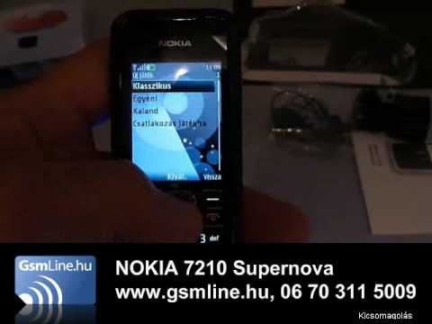 Nokia 7210 Supernova teszt vide�