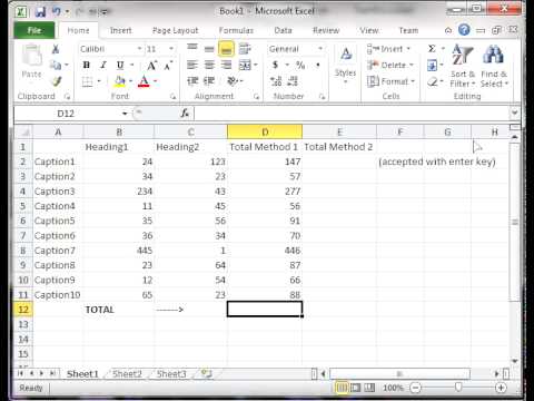 video-linktoworks-How to total rows and columns in Excel