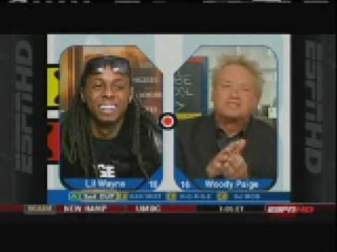 lil wayne on espn around the horn. 2/10/2009. winner !!