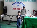 Chosica Peru tiene a Victor Ricaldi de 4 años de edad tocando con su flauta dulce yesterday de John Lennon .Llamenos al 355-9237
