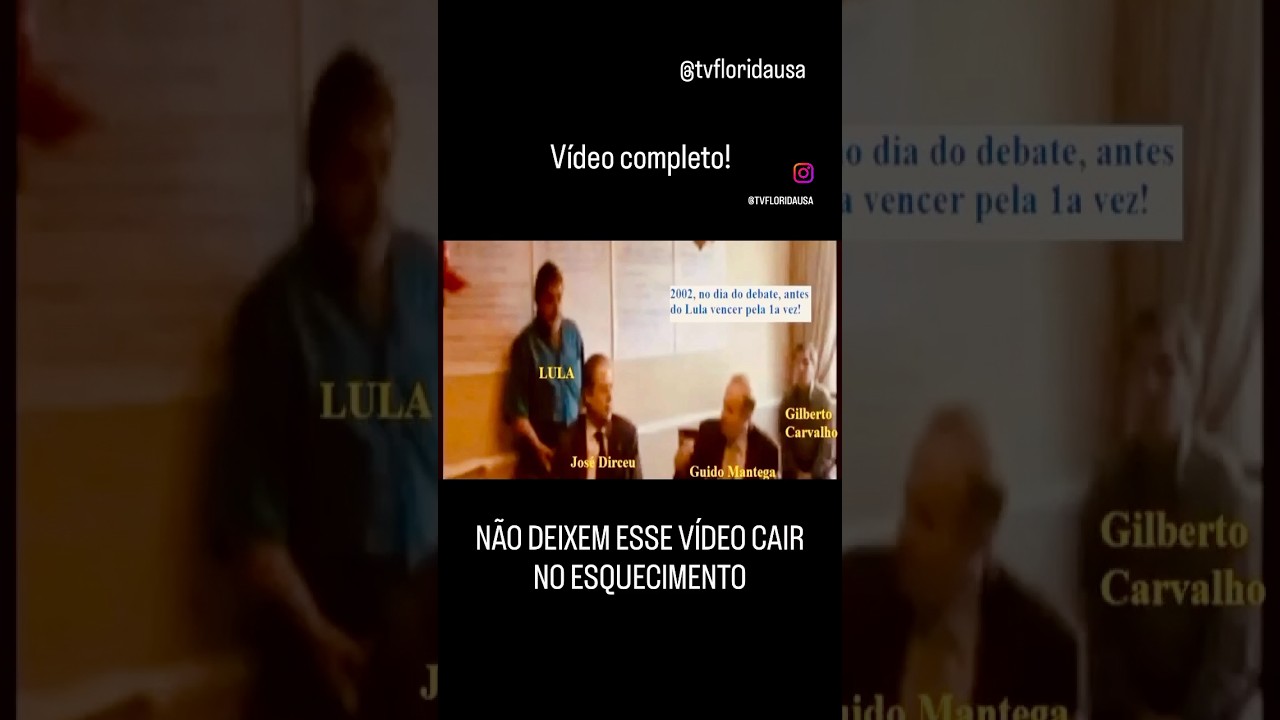 Esse vídeo prova a orcrim da esquerda