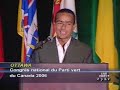 Feinstein speaks to Canadian Green Convention (8/27/06)