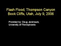 Flash flood at Thompson Canyon