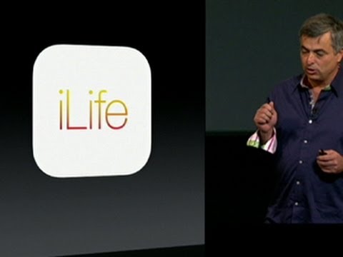 ilife - http://cnet.co/17JIS2X Apple's Eddy Cue shows off revamped versions of the company's iLife suite. iPhoto, iMovie, and GarageBand are all getting new looks, i...
