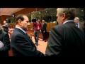 Berlusconi meets fellow EU leaders at Euro summit (raw video)