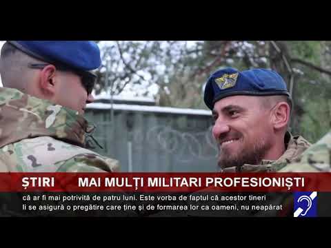 Mai multi militari profesioniști