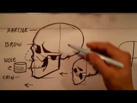 How to Draw Skull Drawings – Easy Pictures to Draw