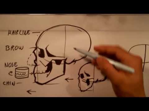 how to draw skulls
