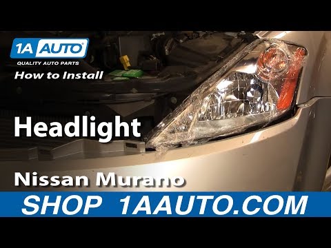 How To Install Replace Headlight 03-07 Nissan Murano 1AAuto.com