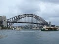 Ferry Traffic at Harbour Bridge in Sydney, Australia