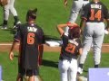 luscious leeann tweden at bat at the all star celebrity game. music by dj d wizzle