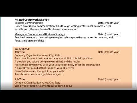 Resume Tutorial