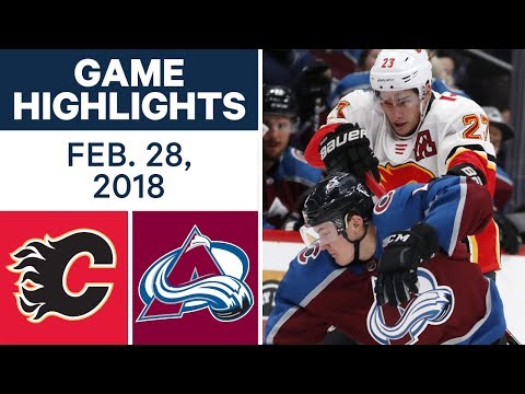 Video: NHL Game Highlights | Flames vs. Avalanche - Feb. 28, 2018