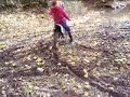 muding my dirt bike out back