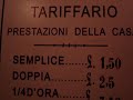 Curiosità Prezzi e Servizi di una Casa Chiusa del 1927 Curiosità Prezzi e Servizi di una Casa Chiusa del 1927