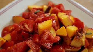 Chef Ian Knauer Recipe – Marmande Tomato and Peach Salad