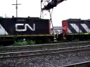 CN backing into the yard CN backing into the yard
