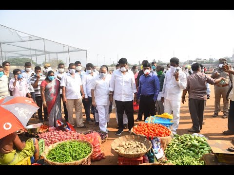 Inspection Rythu Bazars Minister Avanthi Srinivasa in Visakhapatnam,Vizagvision...