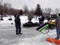 137mph Turbocharged Drag Sled Pass #1