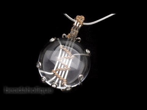 wrapped - http://www.beadaholique.com/yt - In this video, wire wrapping expert Wyatt White shows you how to create a soumak stone setting to turn your favorite cabocho...