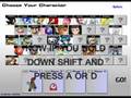 Super Smash Flash 2 Character Select Menu