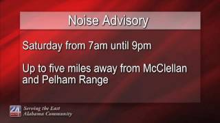 EMA Announces Noise Advisory Near McClellan and Pelham Range