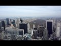 View of Midtown and Central Park from Top of The Rock, Rockefeller Center, New York City HD
