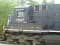 NS 936 (9-8-07) DRAGGING CHAIN ON CAR. MOW TRAIN. NS 936 (9-8-07) DRAGGING CHAIN ON CAR. MOW TRAIN.