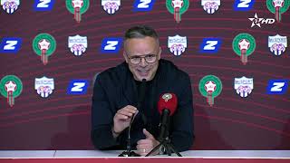 الندوة الصحفية للناخب الوطني محمد وهبي بعد مباراة المنتخب الوطني المغربي و نظيره الإكوادوري.